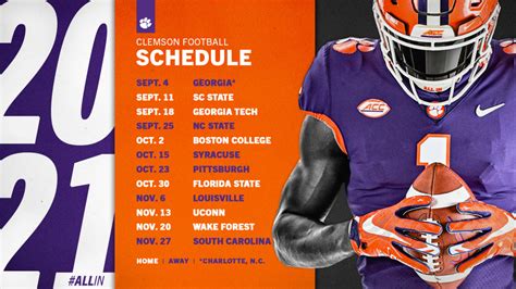 ncaa clemson schedule